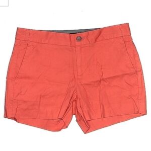 Banana Republic Hampton Fit Coral Shorts Women's Size 0 Slash Pockets Preppy EUC